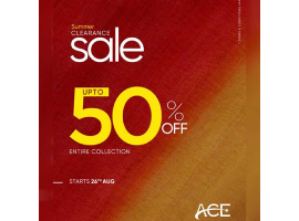 Ace Galleria Summer Clearance Sale UP TO 50% off on Entire Collection